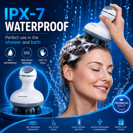 Smart Electric Scalp Massager||4D Electric Scalp Massager || Stress Relief & Hair Care