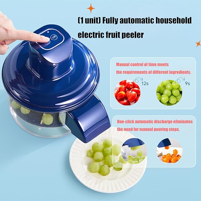 Premium Multi-Function Fruit & Vegetable Peeler with Transparent Collection Bowl